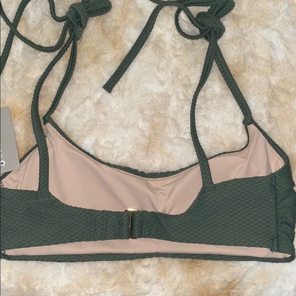 NWT CHELSEA28 Easy Retro Bikini Top – Size XXS (Green Duck) - Picture 7 of 12